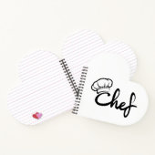 Design der eleganten Schürze von Koch Notizblock (Innenseite)
