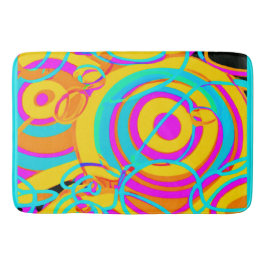 Design der elektrischen Neonmuster Badematte