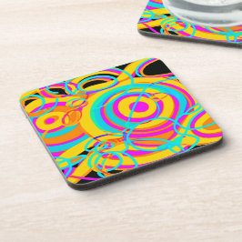 Design der elektrischen Neonmuster Getränkeuntersetzer