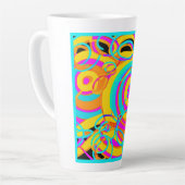 Design der elektrischen Neonmuster Milchtasse (Linke Ecke)