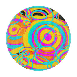 Design der elektrischen Neonmuster Schneidebrett