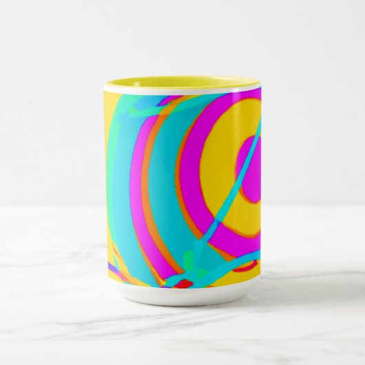 Design der elektrischen Neonmuster Tasse (Zentrum)