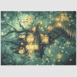 Design der Emerald Forest Fairy Series #8 Seidenpapier