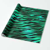 Design der Emerald- und Gold Safari-Serie 10 Geschenkpapier (Ungerollt)