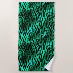 Design der Emerald- und Gold Safari-Serie 10 Strandtuch