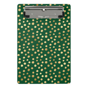 Design der Emerald- und Gold-Safari-Serie 11 Mini Klemmbrett