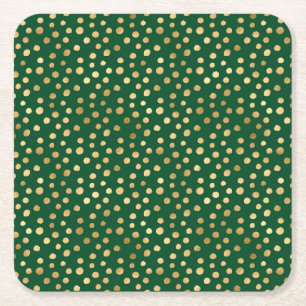 Design der Emerald- und Gold-Safari-Serie 11 Rechteckiger Pappuntersetzer