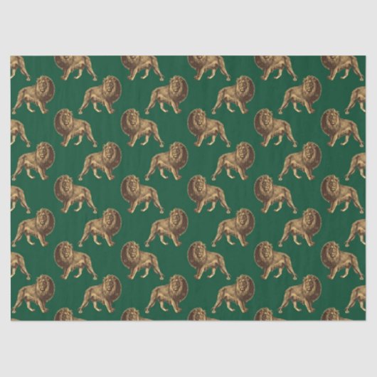 Design der Emerald- und Gold Safari-Serie 13 Seidenpapier (Vorderseite)