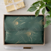 Design der Emerald- und Gold-Safari-Serie 16 Seidenpapier (Geschenk)