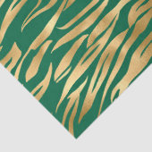 Design der Emerald- und Gold-Safari-Serie 1 Seidenpapier (Detail)