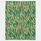 Design der Emerald- und Gold-Safari-Serie 2 Fleecedecke (Vorderseite)