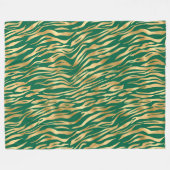 Design der Emerald- und Gold-Safari-Serie 2 Fleecedecke (Vorderseite (Horizontal))