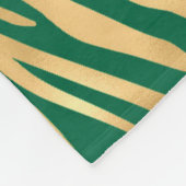 Design der Emerald- und Gold-Safari-Serie 2 Fleecedecke (Ecke)