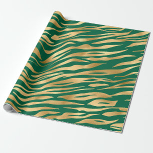 Design der Emerald- und Gold-Safari-Serie 2 Geschenkpapier
