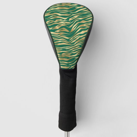 Design der Emerald- und Gold-Safari-Serie 2 Golf Headcover (Vorderseite)