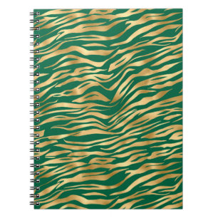 Design der Emerald- und Gold-Safari-Serie 2 Notizblock
