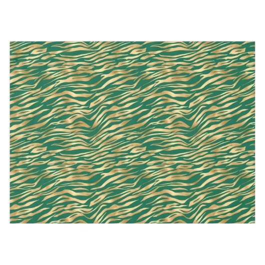 Design der Emerald- und Gold-Safari-Serie 2 Tischdecke (Vorderseite (Horizontal))