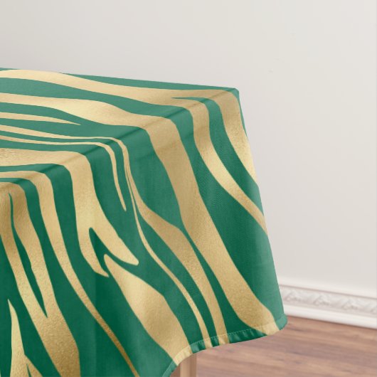 Design der Emerald- und Gold-Safari-Serie 2 Tischdecke (Beispiel)