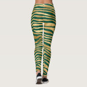 Design der Emerald- und Gold-Safari-Serie 4 Leggings (Rückseite)
