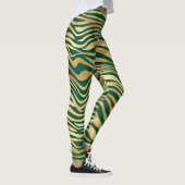 Design der Emerald- und Gold-Safari-Serie 4 Leggings (Rechts)