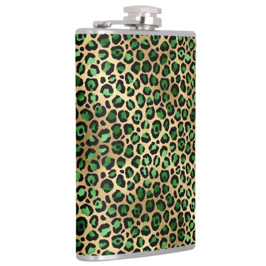 Design der Emerald- und Gold-Safari-Serie 8 Flachmann (Rechts)