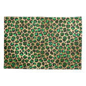 Design der Emerald- und Gold-Safari-Serie 8 Kissenbezug (Rückseite)