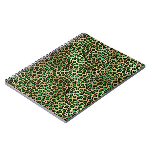 Design der Emerald- und Gold-Safari-Serie 8 Notizblock (Linke Seite)