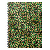 Design der Emerald- und Gold-Safari-Serie 8 Notizblock (Vorderseite)