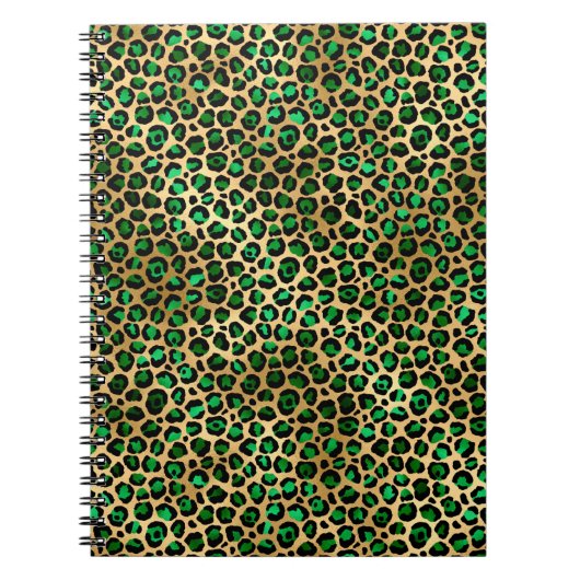 Design der Emerald- und Gold-Safari-Serie 8 Notizblock (Vorderseite)