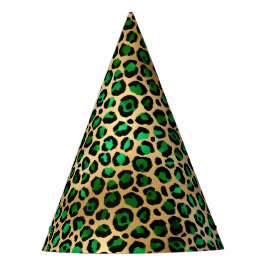 Design der Emerald- und Gold-Safari-Serie 8 Partyhütchen