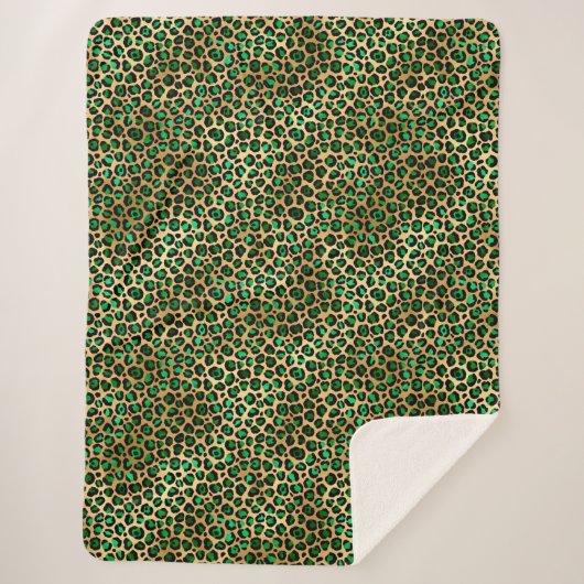 Design der Emerald- und Gold-Safari-Serie 8 Sherpadecke (Vorderseite)