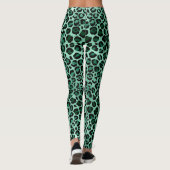 Design der Emerald- und Gold-Safari-Serie 9 Leggings (Rückseite)