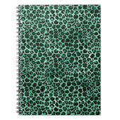 Design der Emerald- und Gold-Safari-Serie 9 Notizblock (Vorderseite)