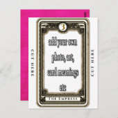 Design der Empress-Tarot-Karte Postkarte (Vorne/Hinten)