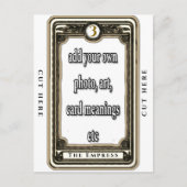 Design der Empress-Tarot-Karte Postkarte (Vorderseite)