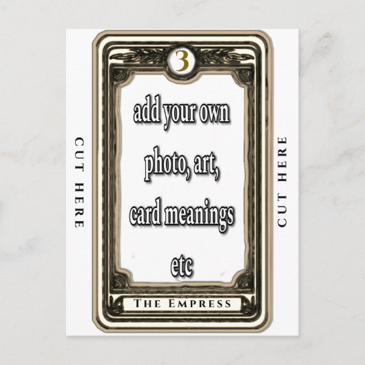 Design der Empress-Tarot-Karte Postkarte (Vorderseite)