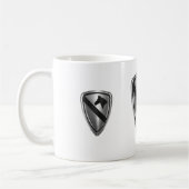 Design der ersten Cavalry Division Steel Patch Kaffeetasse (Links)