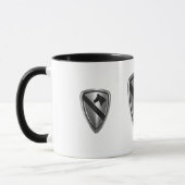 Design der ersten Cavalry Division Steel Patch Tasse (Links)
