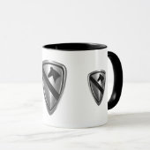 Design der ersten Cavalry Division Steel Patch Tasse (VorderseiteRechts)