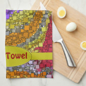 Design der farbenfrohen Fall Bouquet Box Handtuch (Viertel Falte)