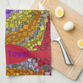 Design der farbenfrohen Fall Bouquet Box Küchentuch (Viertel Falte)