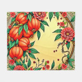 Design der FestivalflorIllustration Fleecedecke (Vorderseite (Horizontal))