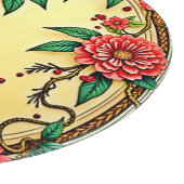 Design der FestivalflorIllustration Schneidebrett (Ecke)