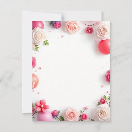 Design der Flachkarte Geburtstag Karte (Vorderseite)