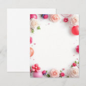 Design der Flachkarte Geburtstag Karte (Vorne/Hinten)