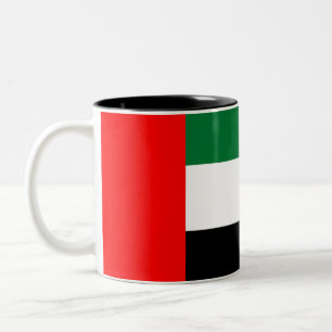 Design der Flagge der Vereinigten Arabischen Emira Zweifarbige Tasse