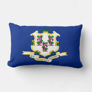Design der Flagge des Bundesstaates Connecticut Lendenkissen