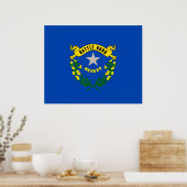 Design der Flagge des Bundesstaates Nevada Poster (Küche)