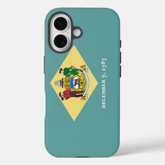 Design der Flagge des Staates Delaware Case-Mate iPhone Hülle (Rückseite)