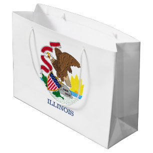 Design der Flagge von Illinois Große Geschenktüte